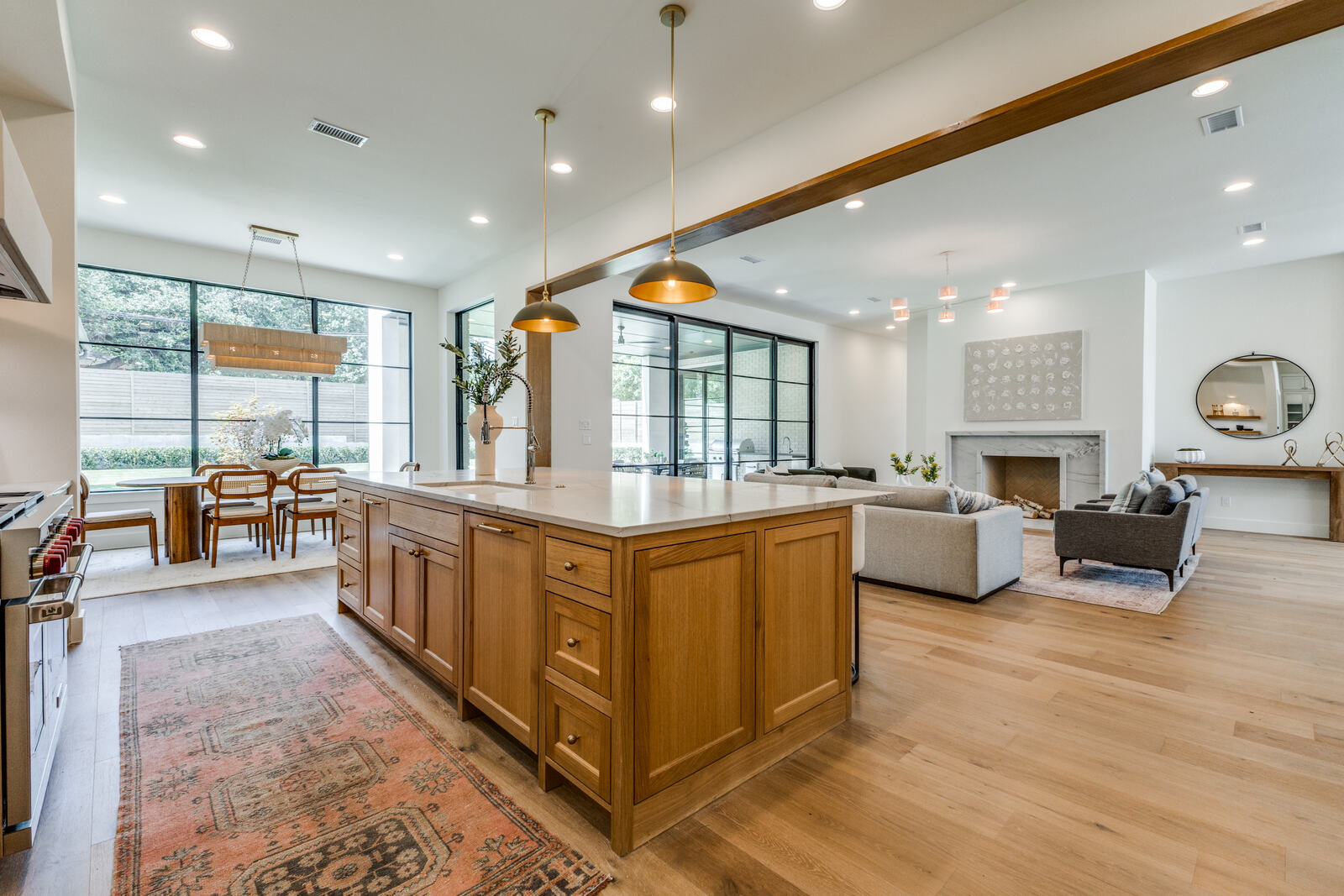 Kitchen and great room at Cornelia Lane