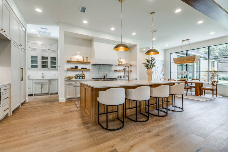Cornelia Lane, kitchen with white oak island