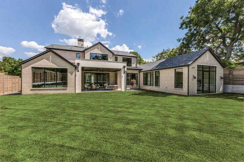 Cornelia Lane, rear exterior and lawn